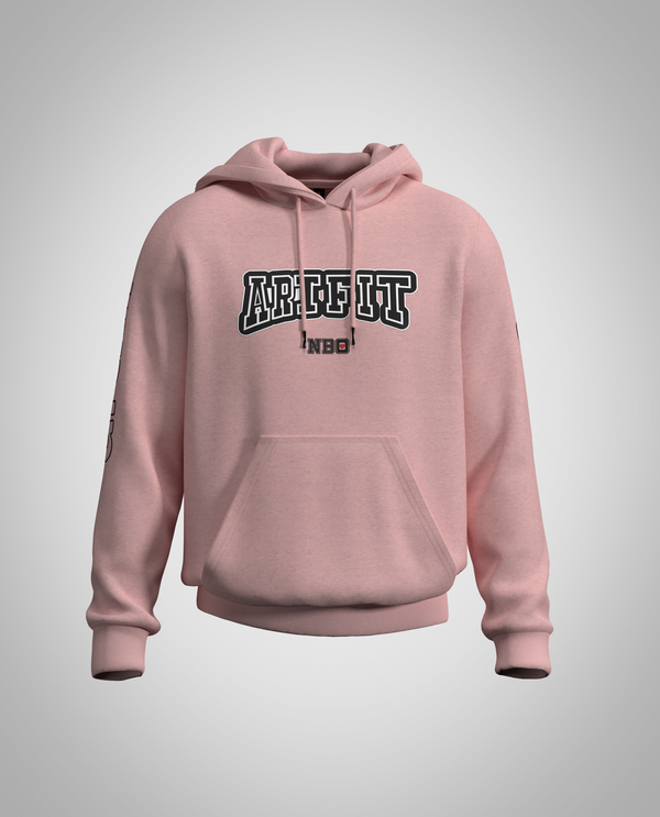 Kids Baby Pink Hoodie(Heavy Fabric)
