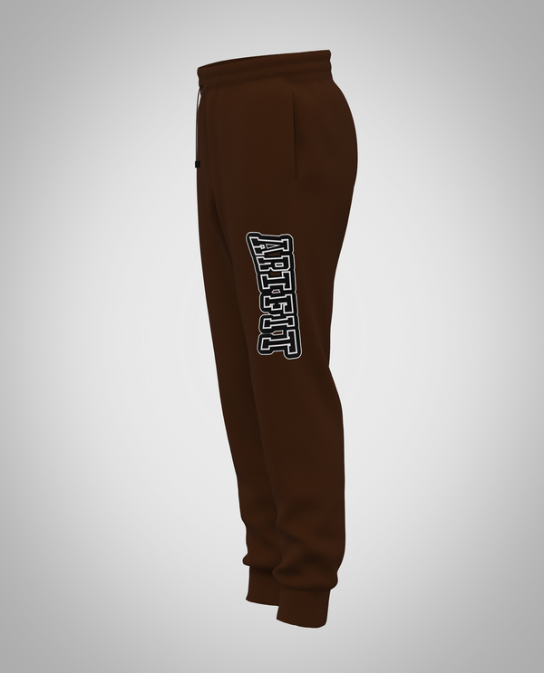 Kids Dark Brown Sweatpants(Heavy Fabric)