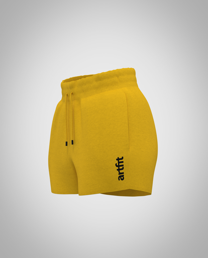 Booty Short - Mustard  Yellow (Heavy Fabric)