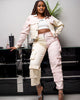 Modern Cargo Set - Cream White/Baby Pink