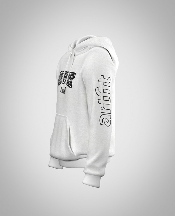 Kids White Hoodie(Heavy Fabric)