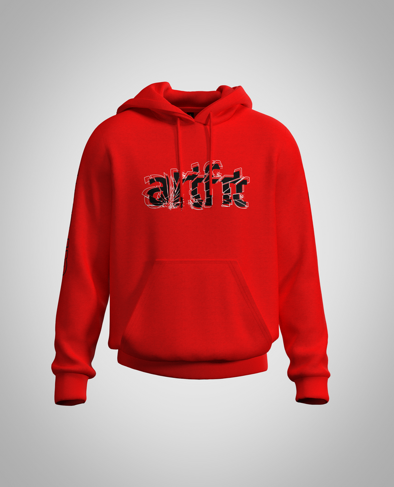 Kids Red Hoodie(Heavy Fabric)