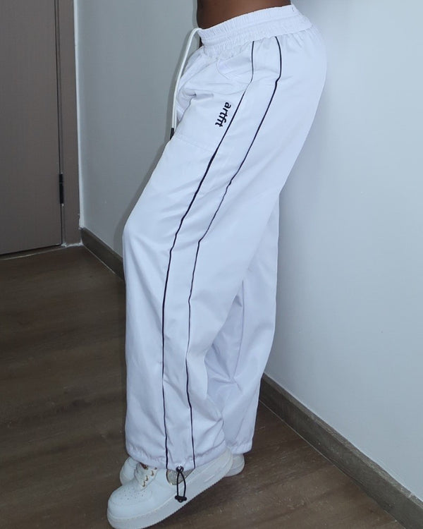 Rubi Parachute  Pants - White