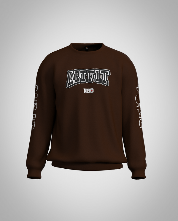 Dark Brown Sweatshirt(Heavy fabric)