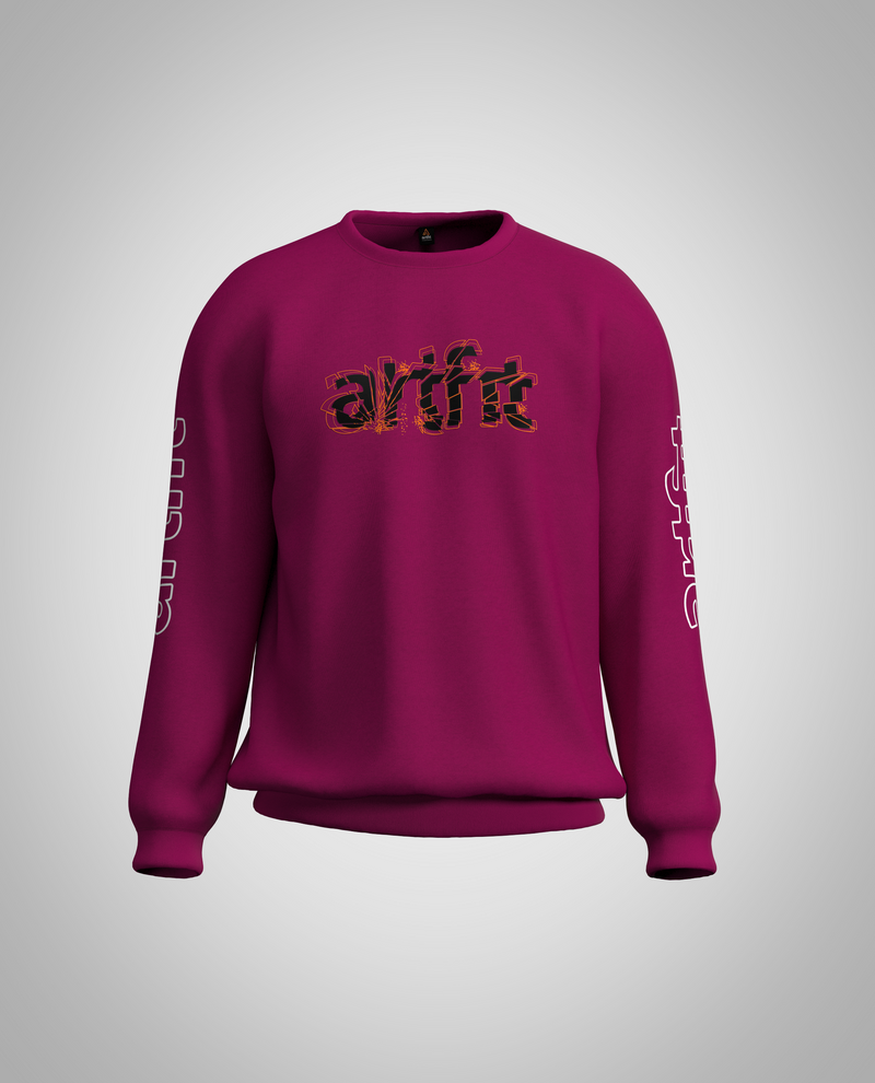 Kids Fuchsia Sweatshirt(Heavy Fabric)