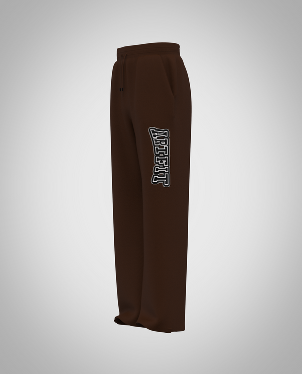 Dark Brown Wide Legged pants (Heavy Fabric)