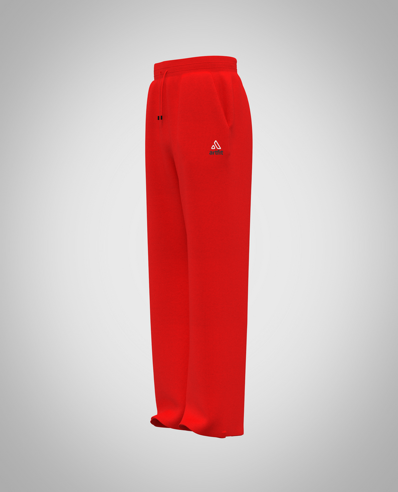 Red Wide Legged pants (Heavy Fabric)