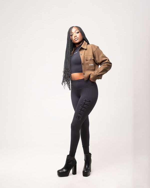 Contra Luxe New  Dawn Leggings -  Black On Black