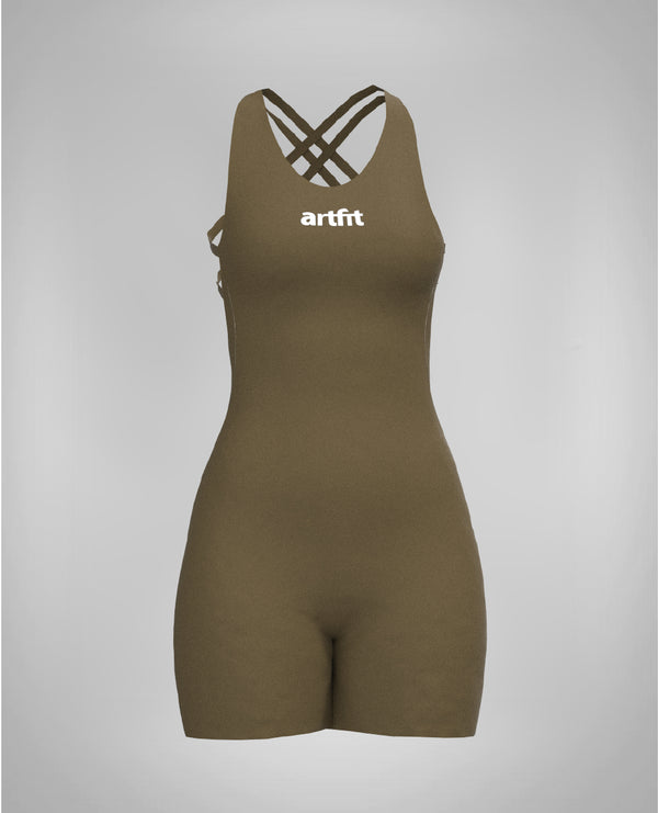 Amahle Playsuit- Jungle Green